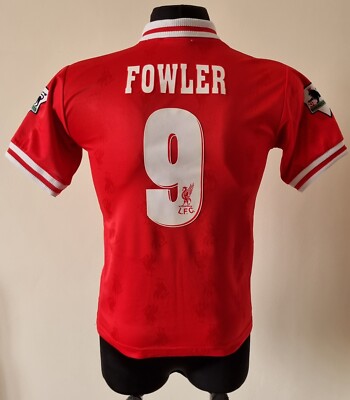 Liverpool 1996 - 1998 Home football Reebok shirt #9 Fowler size