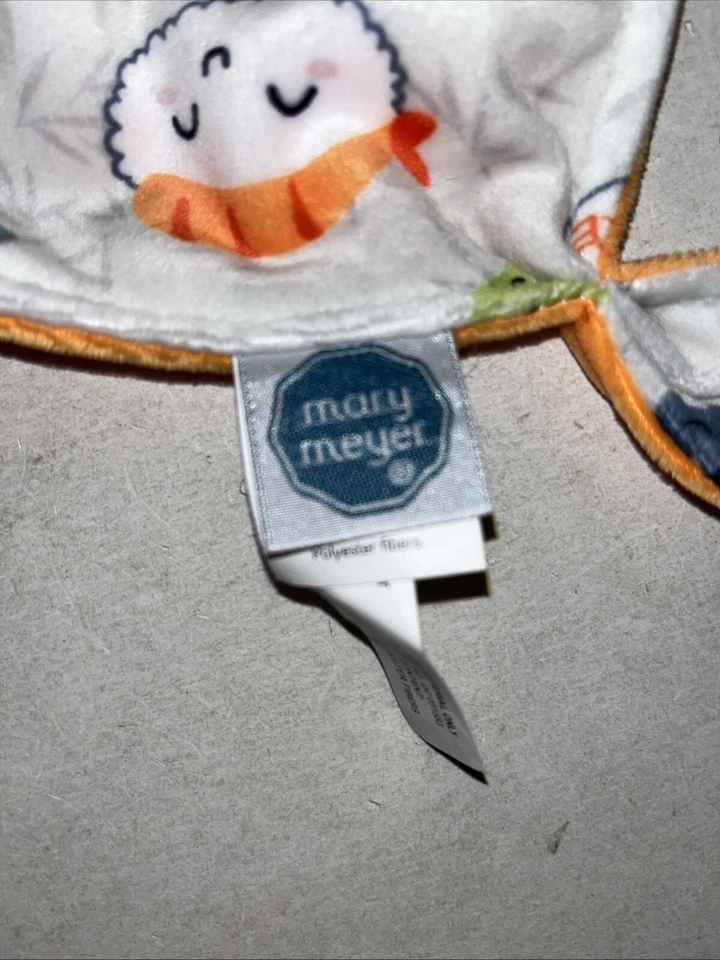 Mary Meyer I’m Adorable Nudo Bebé Manta Anudada 13” Naranja Niña Muñeca Gris Foto 4 de 4