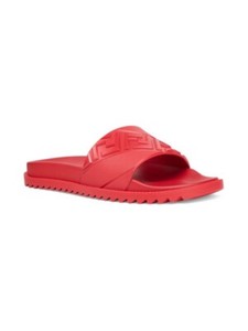 100% AUTHENTIC NEW MEN FENDI DIAGONAL LOGO POOL SLIDE SANDALS UK 11.5/US 12.5 D