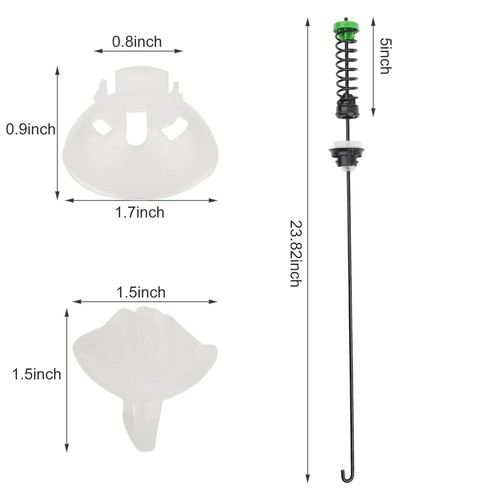 Kit de varilla de suspensión de lavadora W11130362 4 piezas para Whirlpool WTW5000DW2 WTW5000DW0 nuevo - Imagen 2 de 12