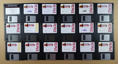 Lot De 18 Disques De Broderie Amazing Designs - Non Testés, Vendus En L'état