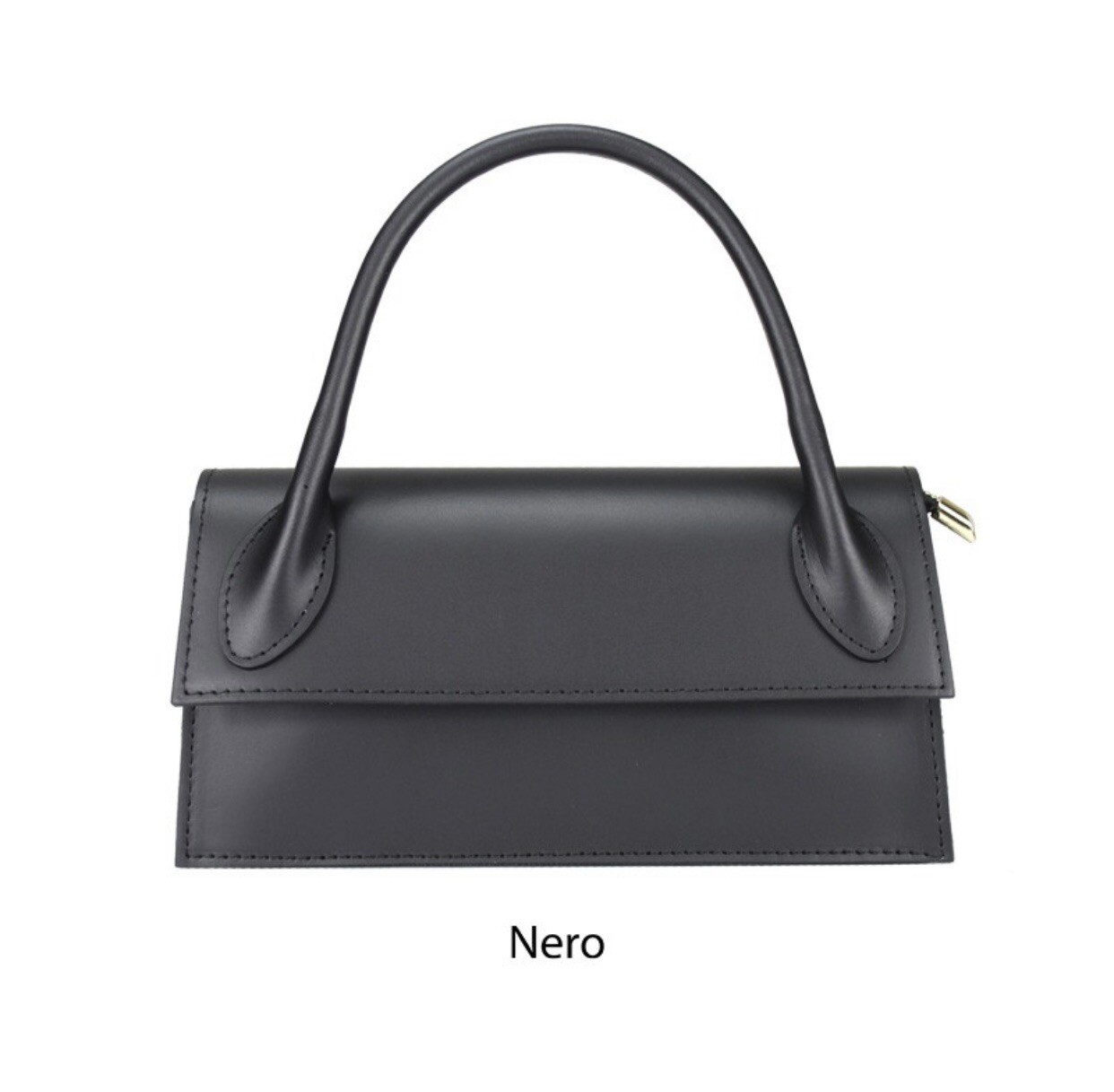Borsa in Vera Pelle Donna con Manico Rigido foto 6