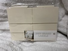 6 dry erase Basket Labels ,Clip On for Pantry, laundry, Storage Baskets Bin new