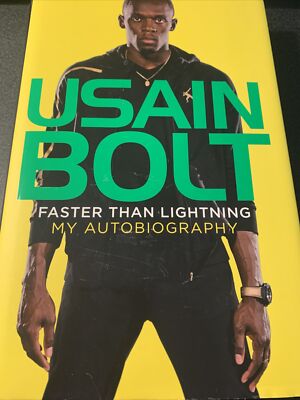 Faster than Lightning: My Autobiography by Usain Bolt (Hardcover, 2013) 1st/1st