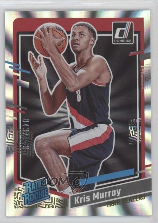 2023-24 Panini Donruss Rated Rookie Holo Laser 43/149 Kris Murray #203 rf2