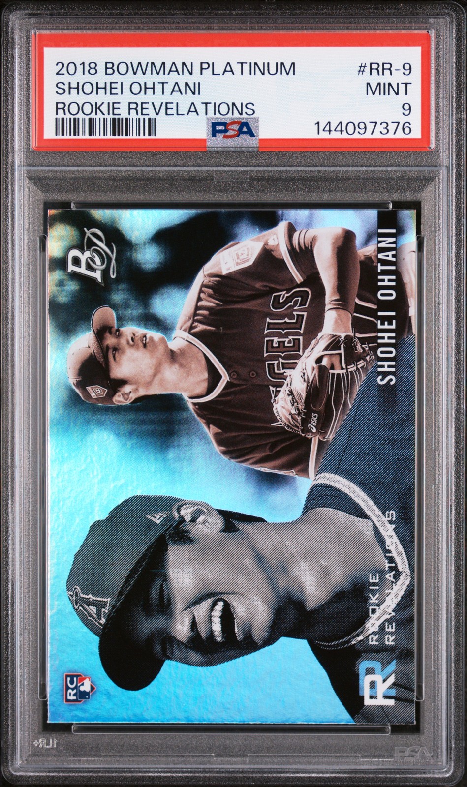 2018 BOWMAN PLATINUM ROOKIE REVELATIONS #RR-9 SHOHEI OHTANI RC PSA 9