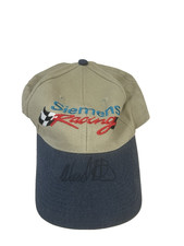 Vintage Ward Burton Signed Siemens Racing Hat Autographed NASCAR Bill Davis Cap