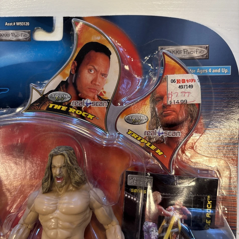 2001 WWF WWE Sunday Night Heat Famous Scenes Serie 3 The Rock HHH Triple H Foto 4 de 4