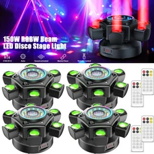 UKING 150W 6 Arms Stage Light LED Moving Head Beam Light Laser Disco Party Club