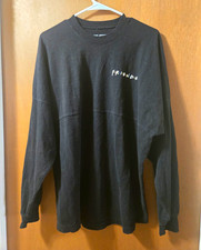 Friends TV Series "How You Doin" Black Long Sleeve T-Shirt, Size M