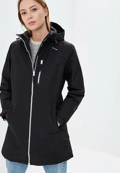 Women Helly Hansen Trench Coat Black 36 / S / 44