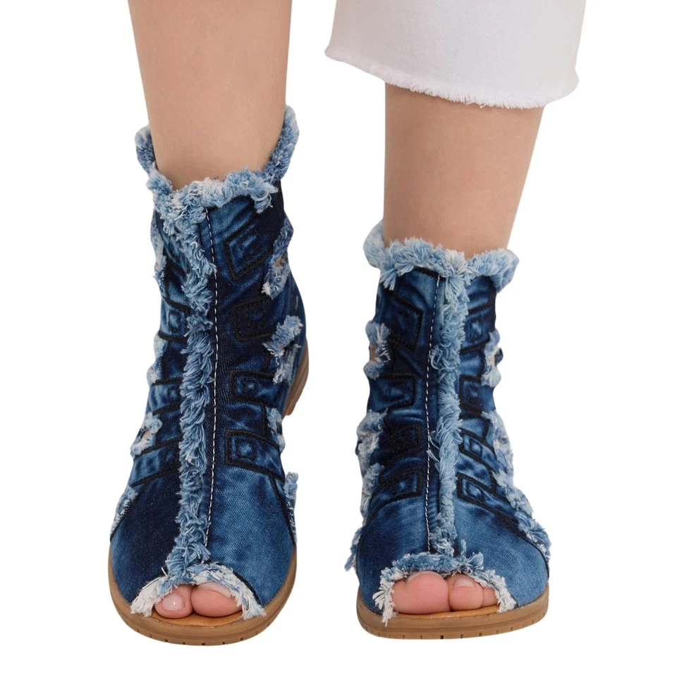 Sandals Jeans Shoes ,Women's Sports Shoes / Sandals Boots / Valentine's Gift' - Image 3 of 4