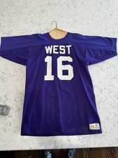 Vintage Russell Southern Shirt Mens Purple Football Jersey Number 16 80s