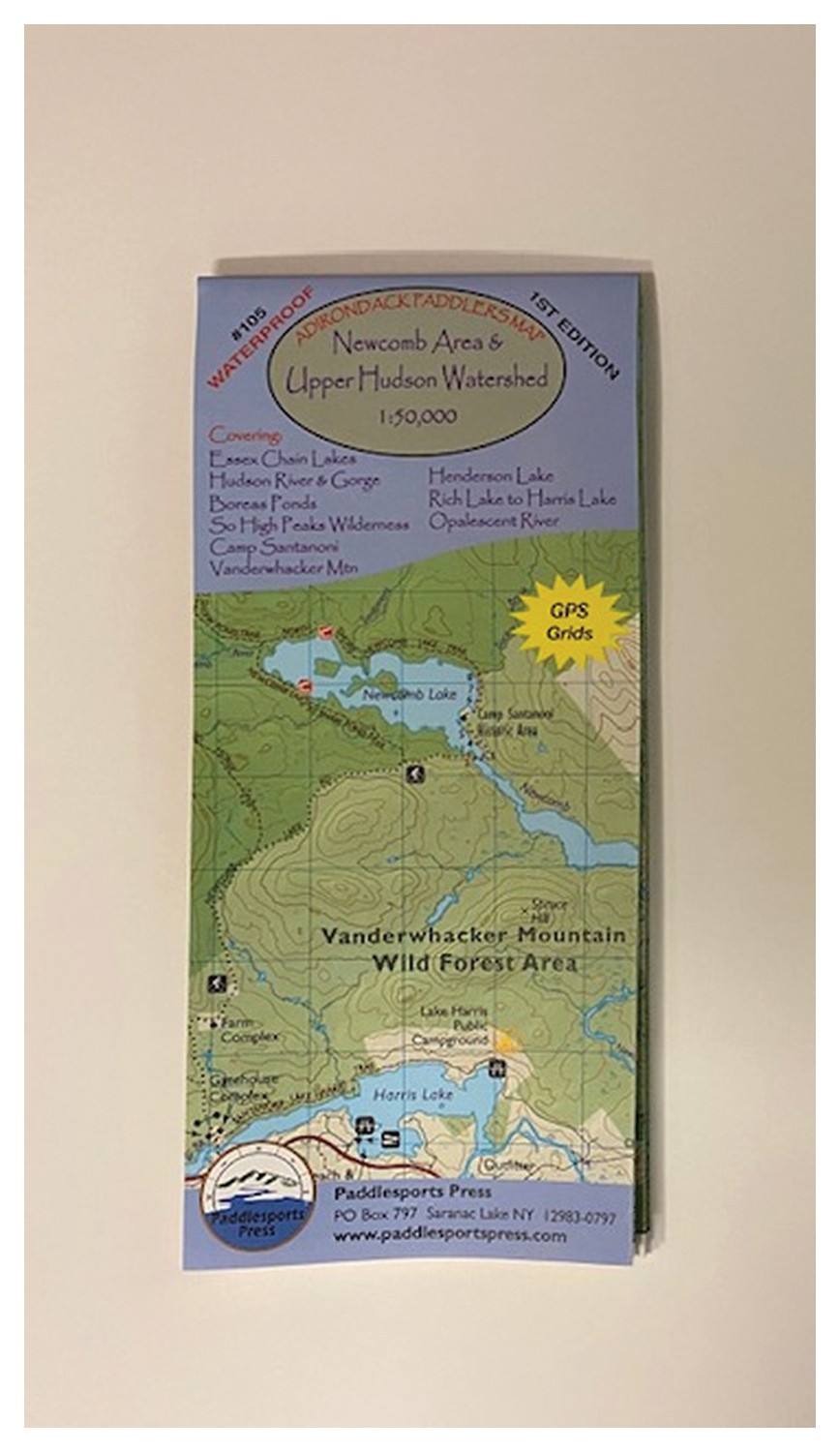 Исследуйте Адирондаки с картой Adk Paddlers от Paddlesports Press