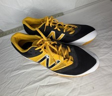 New Balance T4040BY3 Black Yellow Turf Baseball shoe Sneaker Shoes Size 14