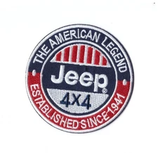 NEW 3" Jeep 4x4 Iron on Patch Free Shipping