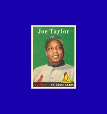 Joe Taylor 1958 Topps #451 - RC - St. Louis Cardinals - Mint