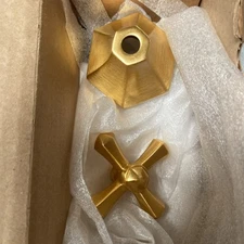 PHYLRICH TWO CROSS HANDLES SATIN GOLD 