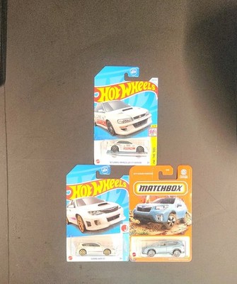 Matchbox HW 2019 Subaru Forester, WRX STI '98 Impreza 22B STi Sparco Hella Lot/3