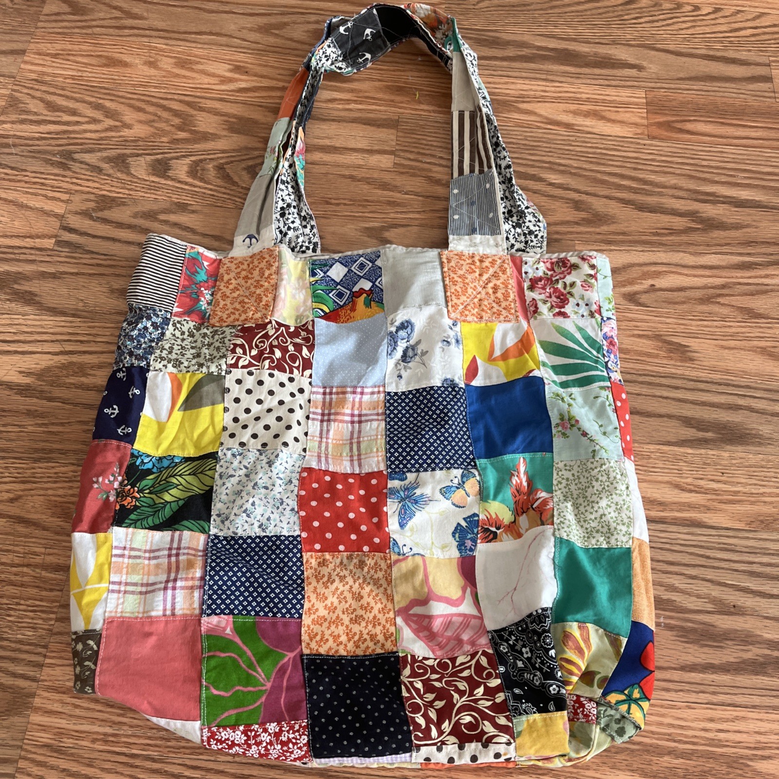 Patchwork Quilted Tote Bag Boho - image 8