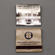 Set of 2 - Hyatt Regency Matchbook - Embarcadero Center, San Francisco, CA