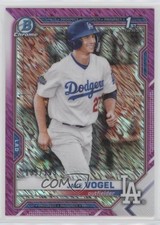 2021 Bowman Chrome Prospects Fuchsia Shimmer Refractor 193/199 Jake Vogel fc1