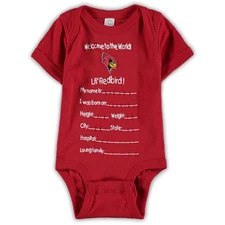 Newborn & Infant Red Illinois State Redbirds Welcome to the World Bodysuit
