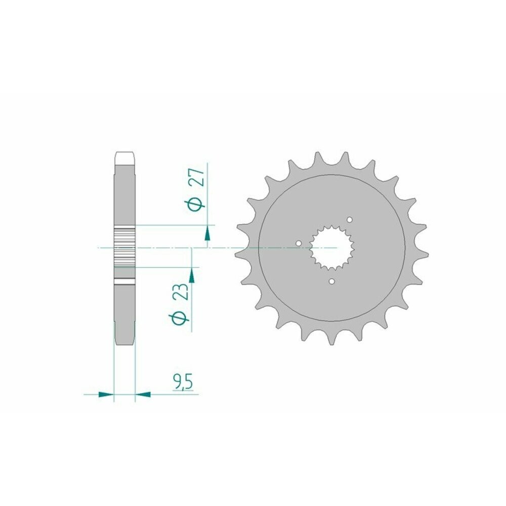 Free Shipping Piñon Afam Standard Steel 94802-Step 530 For Motorcycle Parts