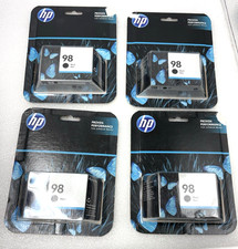 HP 98 Lot of 4 OEM Genuine Deskjet Black Ink Cartridge NEW SEALED