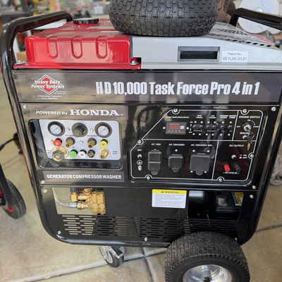 #ad HONDA 4in1 HD 10000 Generator Pressure Washer Battery Charger And Air Comp. $5900.00