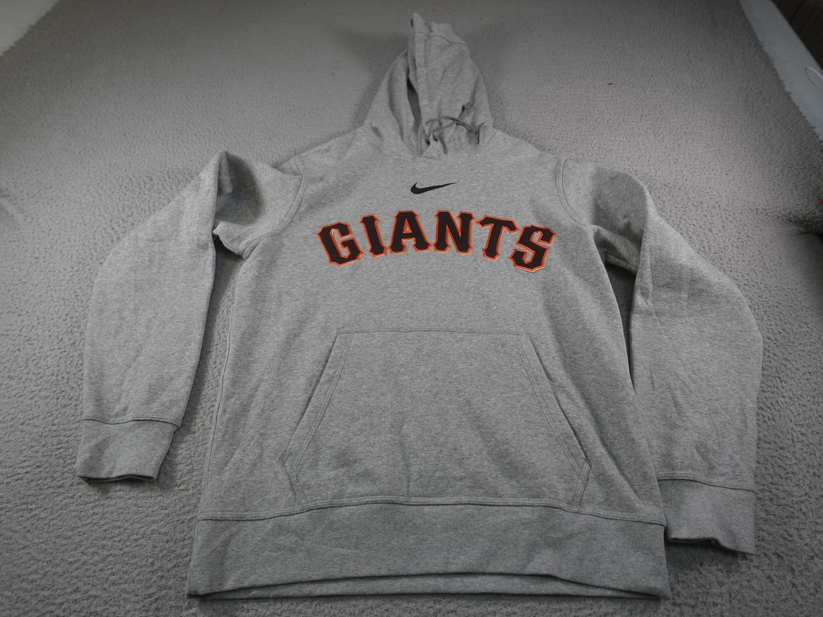 San Francisco Giants Hoodie Mens Medium Gray Nike BSBL Baseball