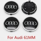 Audi Alloy Wheel Centre Caps  4  Gloss Black Grey  All sizes  4B0601170A