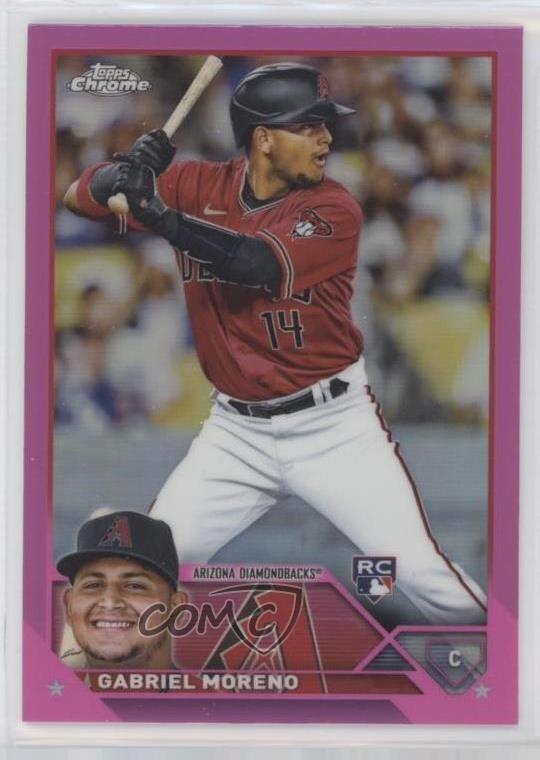 2023 Topps Chrome Pink Refractor Gabriel Moreno #189 3c2