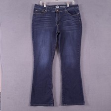 Signature Levis Jeans Womens Plus 20 Blue Denim Modern Bootcut Mid Rise Western