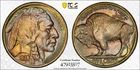 1938 D/D RPM-005 Rainbow Toned PCGS MS62 Stunning Color Nice Luster Buffalo