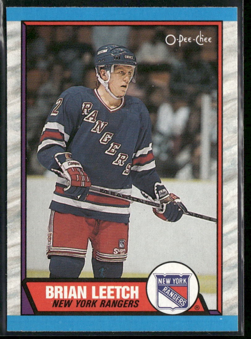 1989-90 O-Pee-Chee Brian Leetch RC #136 New York Rangers