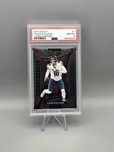 PSA 10 (RC) Caleb Williams Turbocharged 2024 Panini Select -   #11 Chicago Bears