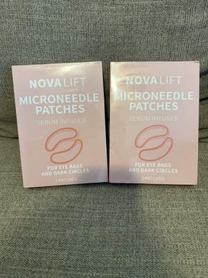NOVALIFT Serum-Infused Under Eye Microneedle Patches Eye Bags/Dark Circles
