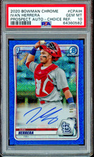 2020 Bowman Chrome HTA Choice Auto #CPAIH Ivan Herrera /150 PSA 10