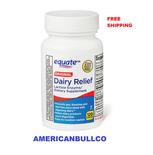 Equate Original Dairy Relief Lactase Enzyme Supplement Caplets 120-COUNT