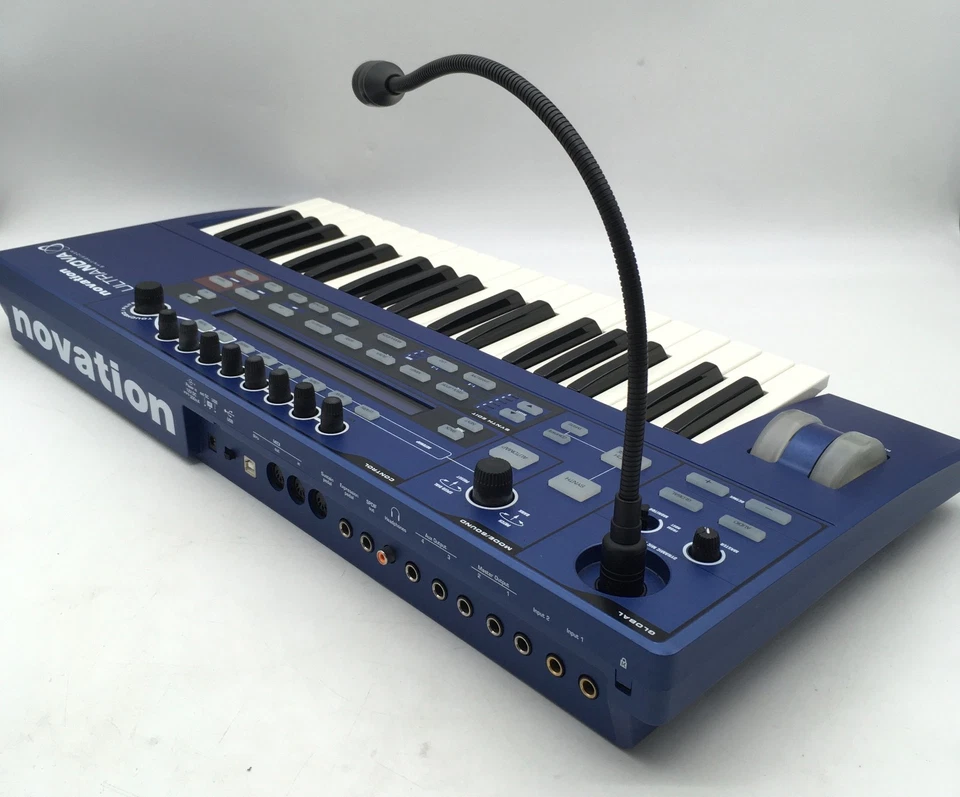 Excellent Novation ULTRANOVA Analog Modeling Synthesizer Blue Keyboard With Box - Image 4 of 4