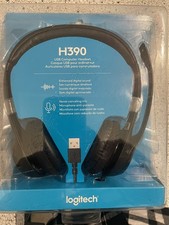 Logitech H390 Black Over the Ear Headset - New