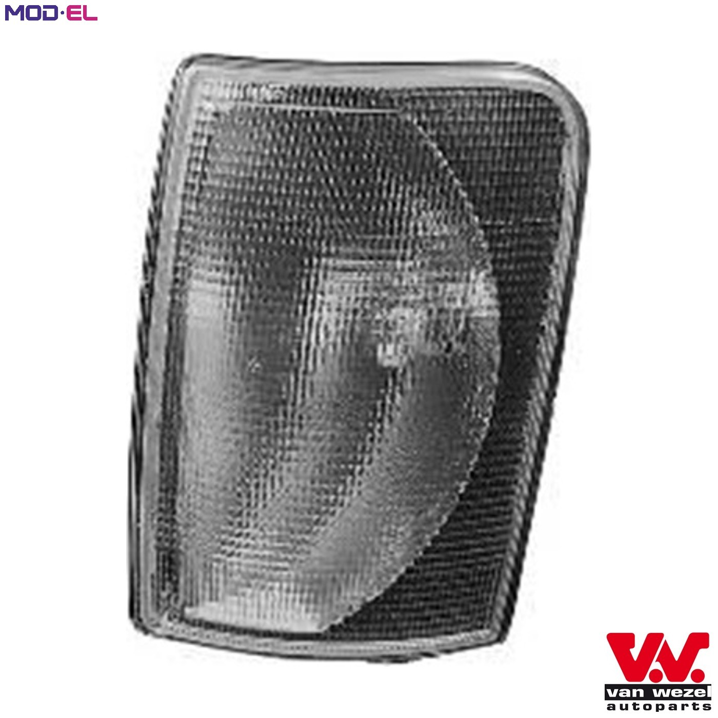 Turn signal lamp Right Front white 5877906 VAN WEZEL for VW LT Mk II Bus - Image 3