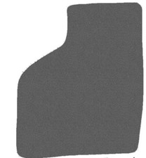 Fußmatte FAHRER, Teppich für Subaru Justy III 2003-2007, Graphit x14 Rand
