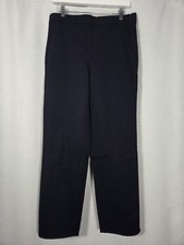 NWT TALBOTS Chatham Slit Ankle Pants Navy Blue Stretch Women's Size 8 90