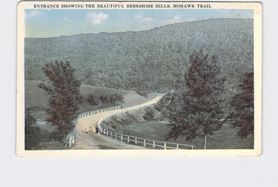 PPC Postcard MA Massachusetts Mohawk Trail Entrance Showing Beautiful Berkshire