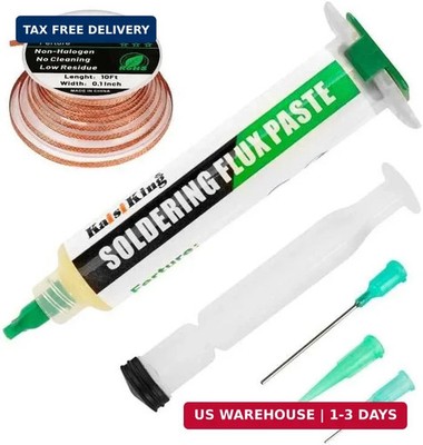 Kaisiking Solder Flux Solder Wick for Electronics Soldering, No Clean Soldering 