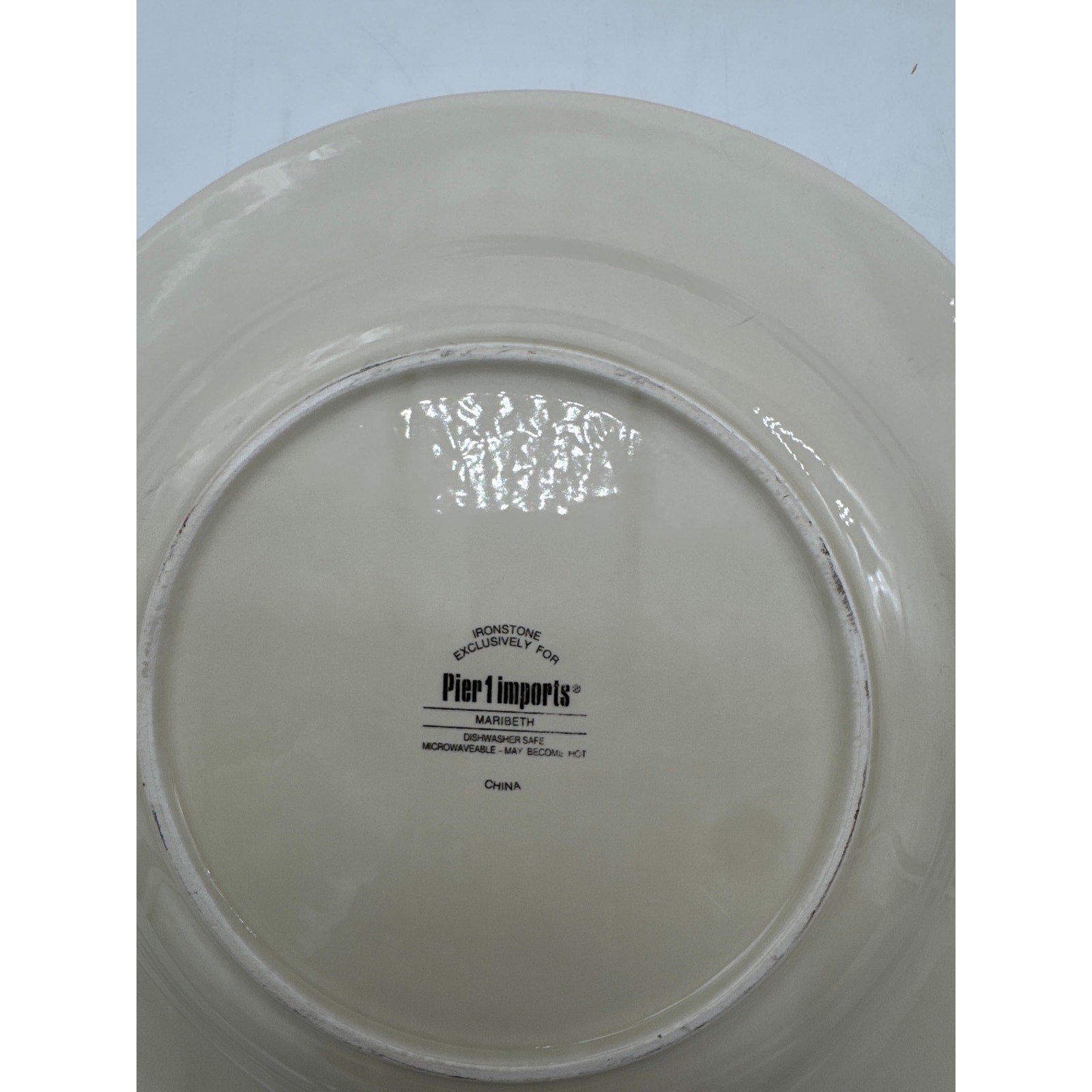 Pier 1 Imports MARIBETH Dinner Plates 11" Red Floral Set of 4