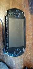 Sony PSP Black Handheld Game Console System with Games Bundle Working