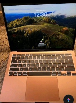 Apple MacBook Air 13'' Gold SSD Laptop Backlit Keyboard Bluetooth Webcam Wi-Fi